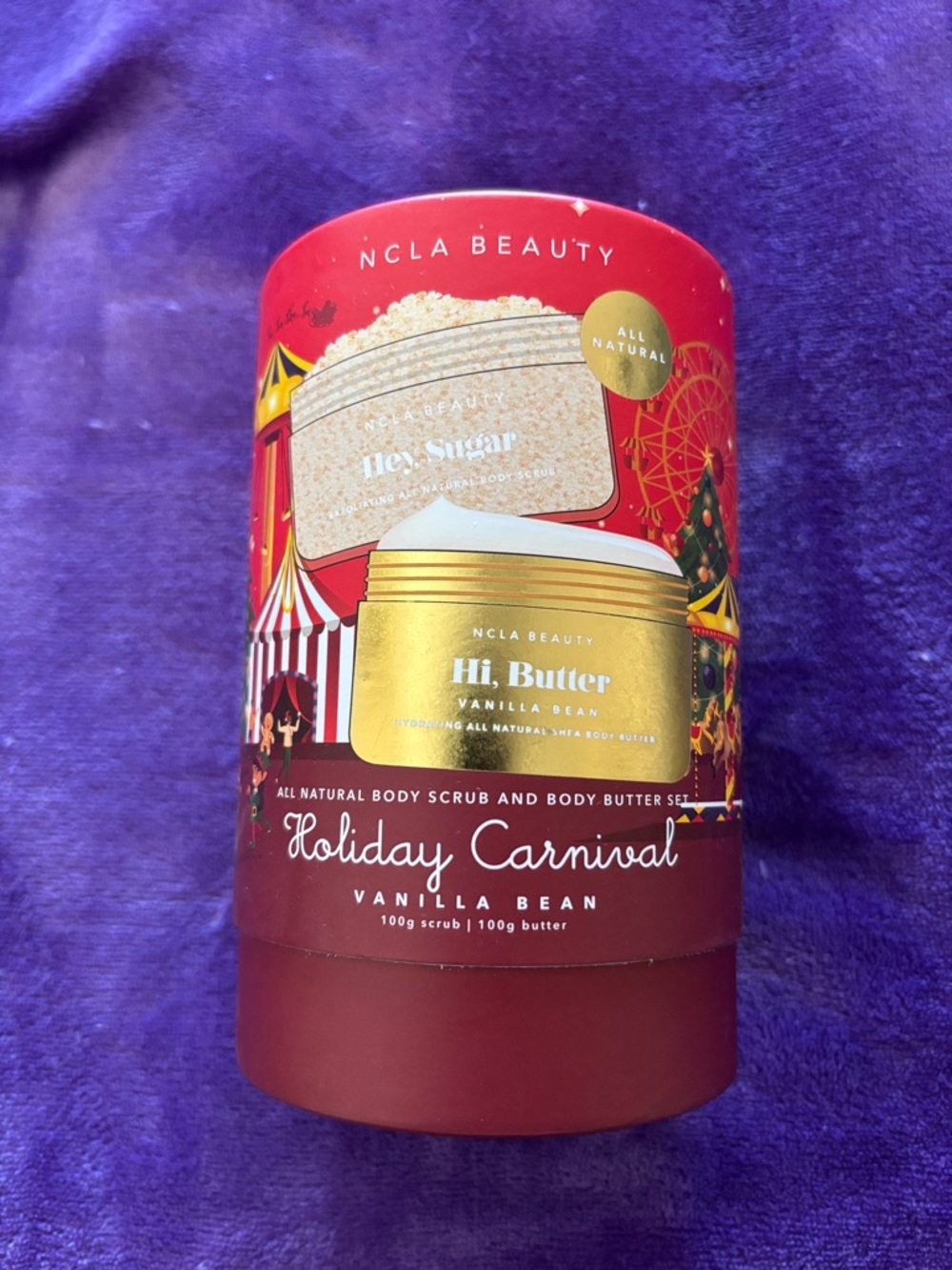 NCLA Beauty Holiday Carnival Hi, Butter Vanilla Bean Body Scrub & Butter